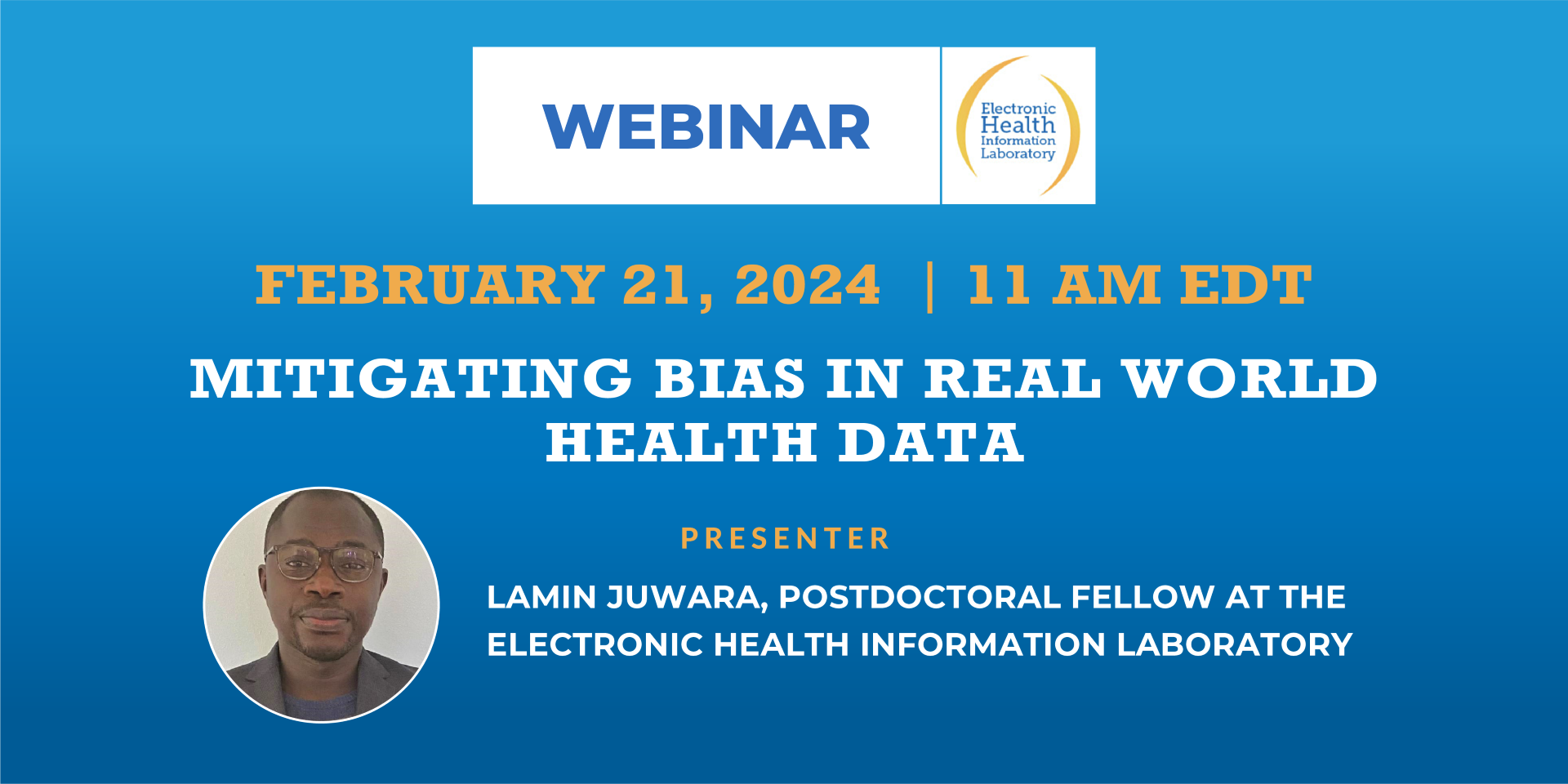 Webinar: Mitigating Bias in Real World Health Data